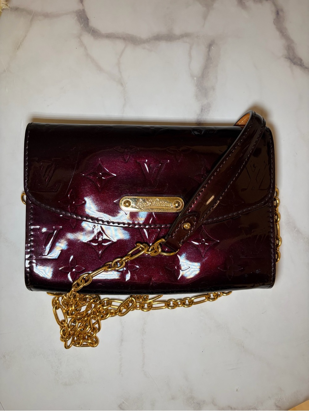 Louis Vuitton Monogram Vernis Bel Air Pochette